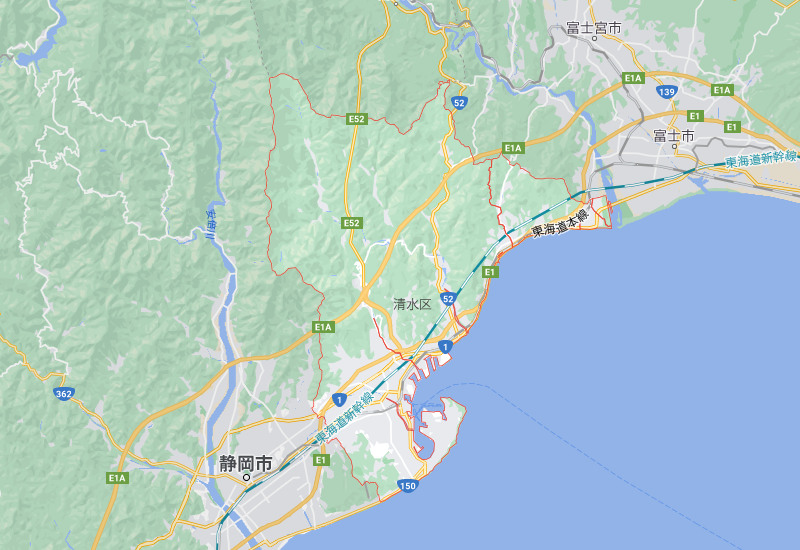 静岡市清水区のポスティング・チラシ配布エリア