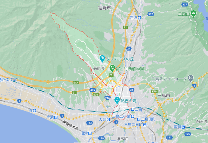 駿東郡長泉町のポスティング・チラシ配布エリア